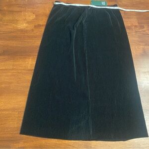 Wild Fable Black Midi A-Line Skirt